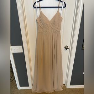 NEVER WORN Hayley Paige Occasions gown in champagne